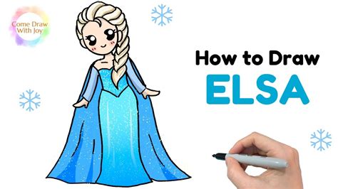 elsa how to draw easy